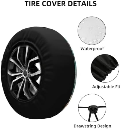 Sea Turtle Spare Tire Cover Waterproof Wheel Cover 16 Inch Universal Fit - Image 5