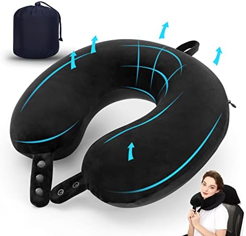 TALLGO Travel Pillow, Best Memory Foam Neck Pillow Head Support Soft Pillow by TALLGONeckPillowAlwaysHere