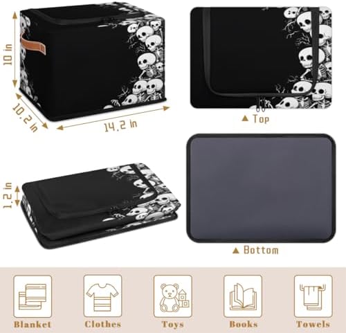 Skeleton Storage Bins With Zipper Lid, Collapsible Trunk Organizer, Car - Image 3