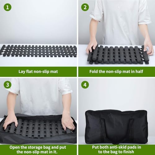Emergency Devices 2 pcs Tire Traction Mats 39.3" x 10.8", Portable - Image 6