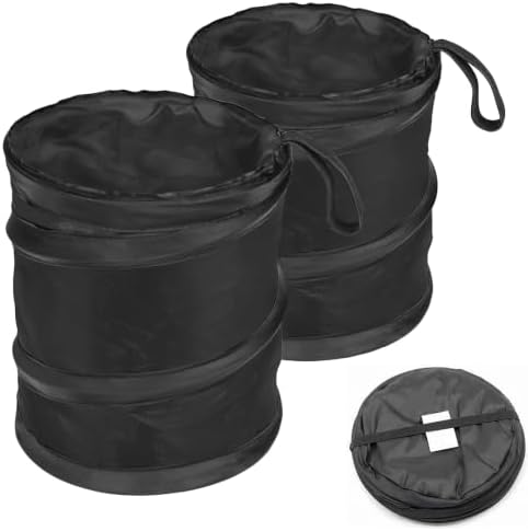 Car Trash Can, Collapsible Hanging Automotive Garbage Cans by Unknown