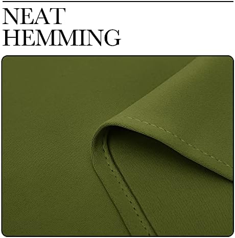 NICETOWN Olive Green Blackout Curtains 96 inches Length - Image 6