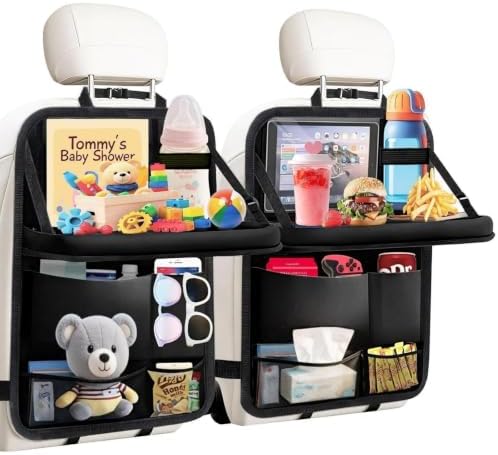TCJJ Car Seat Organizer Backseat Kick Mats Oxford Back Seat Protector by TCJJ