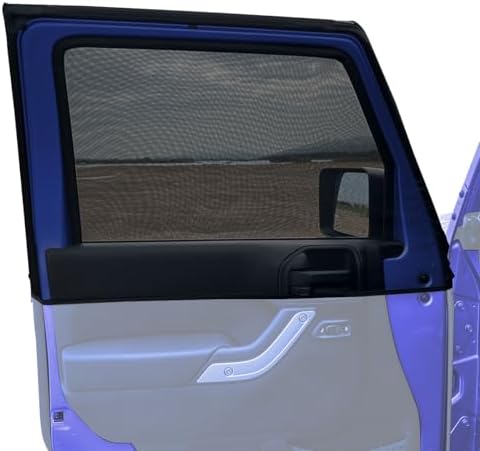 Front Window Sun Shade for Jeep, Breathable Side Window Shades Window Net by SWLOR