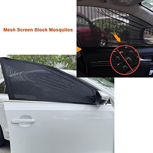 2 Pack Car Front Side Window Shades Mesh Cover - Image 4