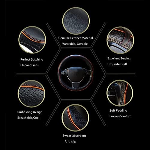 Car Steering Wheel Cover, Breathable, Heavy Duty, Full Surround, Sports Style - Image 4