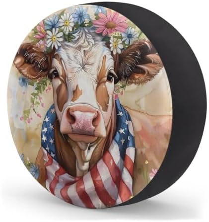 Highland Cow Spare Tire Cover Dust-Proof Wheel Protector - Image 2