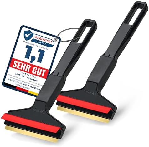 L&P Car Design A053-2 Pack Ice Scraper Brass Blade Original Murska from Europe by L+%26+P+Car+Design