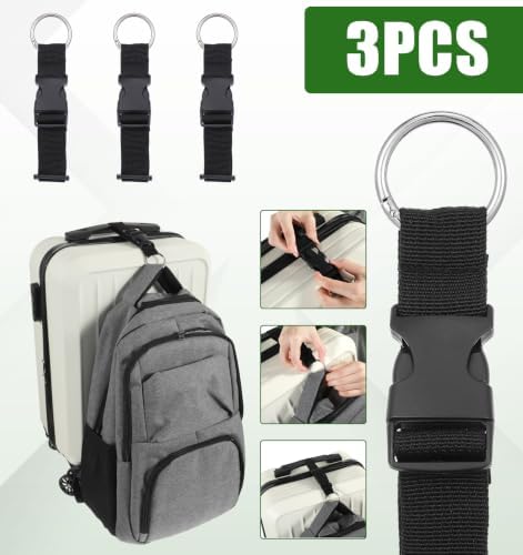 3 Pcs Travel Straps for Luggage, Luggage Straps, Adjustable Add a Bag Strap - Image 5