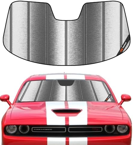 Pigenius Windshield Sun Shade for Dodge Challenger 2015-2023 Custom Front by Pigenius