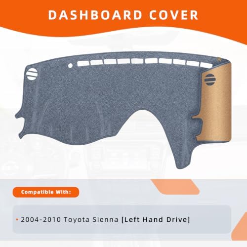 Dashboard Cover Dash Mat Fit for to-yota Sienna 2010-2004, Car Dash Board Mat - Image 2