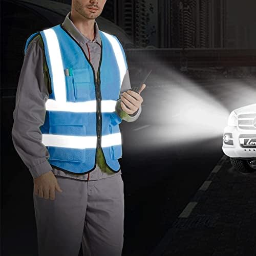 XIAKE Reflective Safety Vest for Men & Women High Visibility Class 2 Vest - Image 3