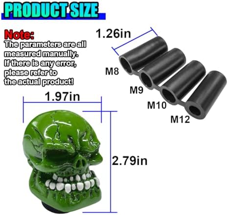 Skull Car Gear Shift Knob, Big Tooth Gear Stick Shifter Knob - Image 2