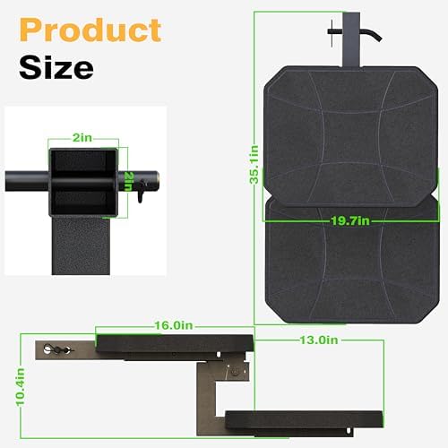 Dual-Step Foldable Pet Hitch Step, Flip-Out Dog Hitch Step Fits 2" Hitch - Image 4