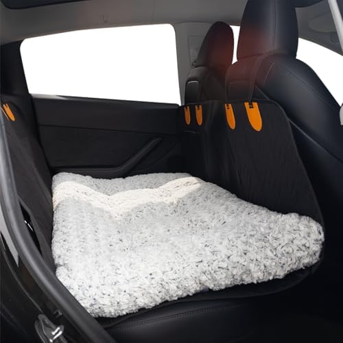 3.5" Thick Plush Dog Bed Mat for Car Back Seat, Non-Slip Pet Travel Bed by Unknown