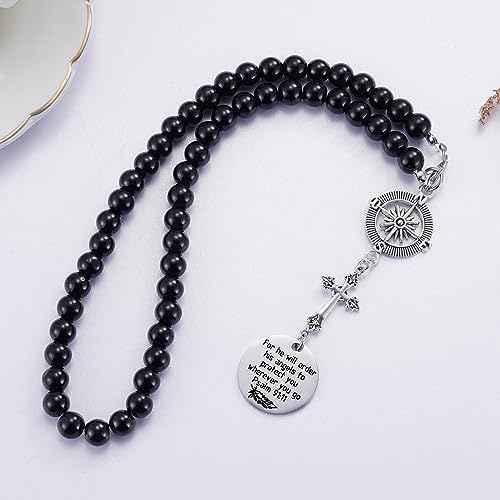 Ralukiia Cross Car Charm, for He Will Order His Angels to Protect You Wherever - Image 5