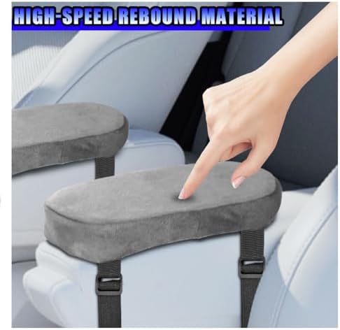 2PCS Car Elbow Pad Arm Rest Cover, Soft Armrest Cushion Pad - Image 3