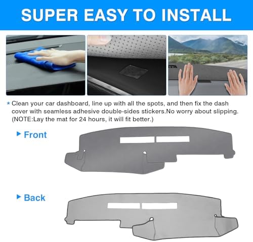 Autorder Gray Dashboard Cover Mat - Image 5