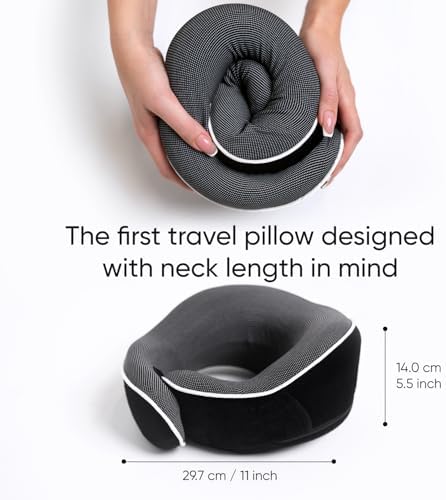 Proglobe Airplane Pillow, Orthopedic Memory Foam Travel Neck Pillow - Image 5