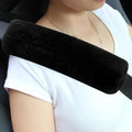 Amooca 2-Pack Real Wool Seatbelt Cover Authentic Sheepskin Shoulder Pad by Amooca