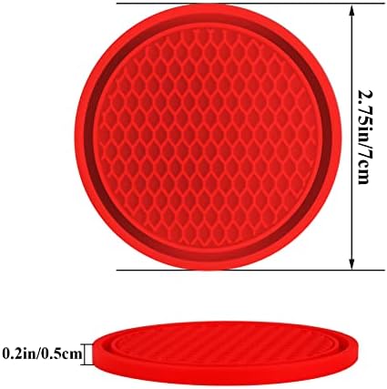 4 Pack Car Coasters, 2.75inch Universal Non-Slip Car Cup Holder Coaster - Image 2