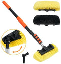 16FT Car Wash Brush with Long Handle Telescoping Extension Pole Angle Adapter by TOWBRUS