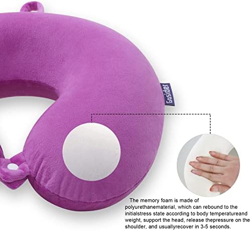 Travel Pillow Memory Foam Neck Pillow Airplane Car - Image 5