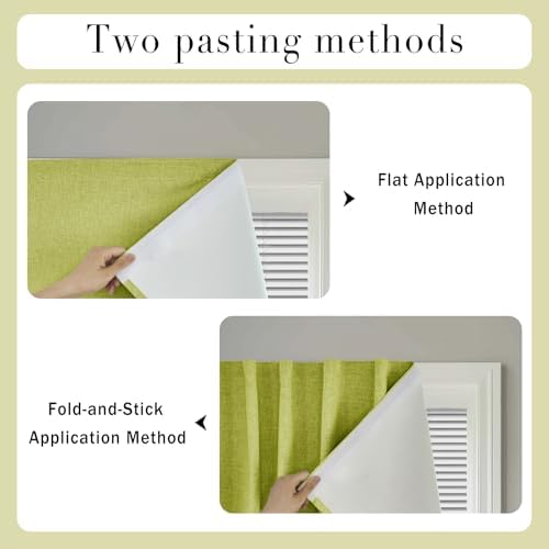 100% Blackout Magic Tape Stick On Curtains Window Shades Pull Down Blackout - Image 5