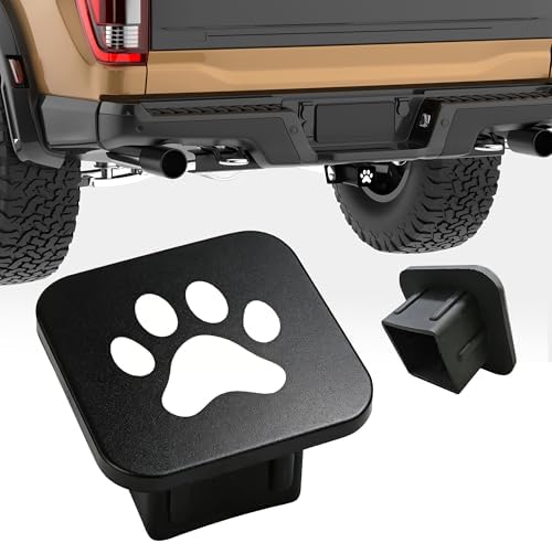 Hitch Cover Fits for 2 Inch Hitch White Paw Print Towing Hitch Plug for Men and - Image 4