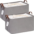 Hinwo 31L Large Canvas Storage Bin by Hinwo