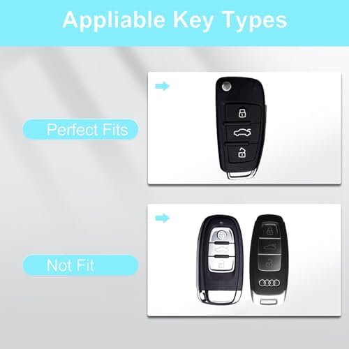 for Audi Key Fob Cover with Keychain - Image 3