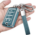 for Jeep Key Fob Cover with Keychain Soft Full Protection Key Shell Compatible by Sindeda