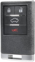 4-Button Empty Key Fob Shell for Cadillac CTS DTS STS OUC6000066 by YOLLKY