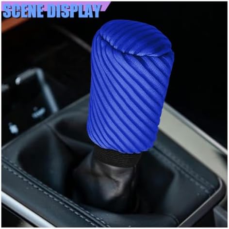 Craedli 2PCS Car Gear Shift Knob Cover & Handbrake Cover, Comfortable Anti-Slip - Image 3