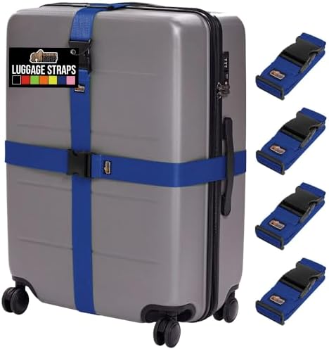GORILLA GRIP Heavy Duty Luggage Straps by GorillaGrip