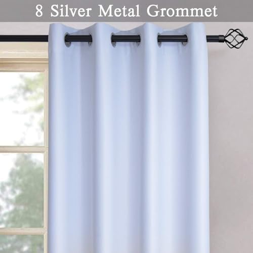 SimpleHome Ombre Gradient Black White to Gray Curtains - Image 4