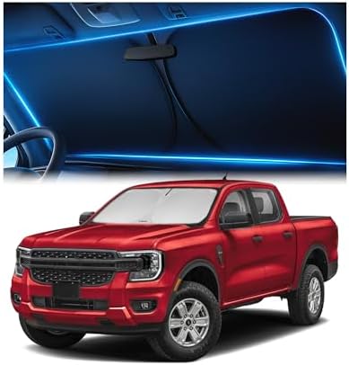 Magnelex Windshield Sun Shade for Ford Ranger 2019-2025 2026, Foldable Car by Magnelex