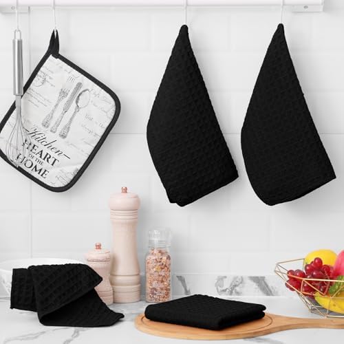 Homaxy Microfiber Waffle Weave Kitchen Dish Cloths, 8 Pack - Image 5