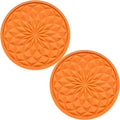 2 Pack Silicone Car Cup Holder Coaster – 2.75 Inch Non-Slip Drink Mat, by MEAJOO