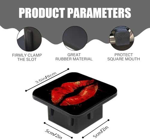 Trailer Hitch Cover, Square 2 Inch Receiver Tube Plug Cap - Image 3