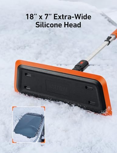 AstroAI 47.2 Inch 2-in-1 Snow Brush - Image 2