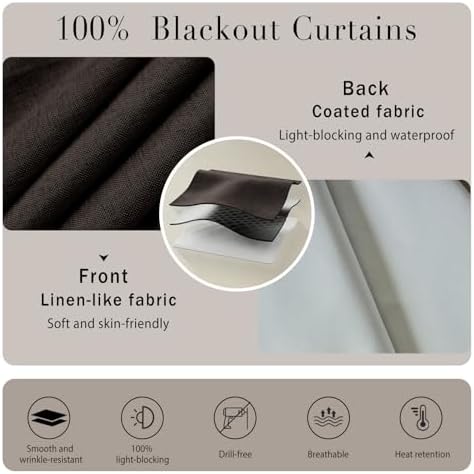 100% Blackout Self Adhesive Portable Curtains - Image 4