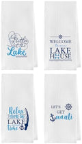 Lake House Kitchen Towels Set by Geqtt