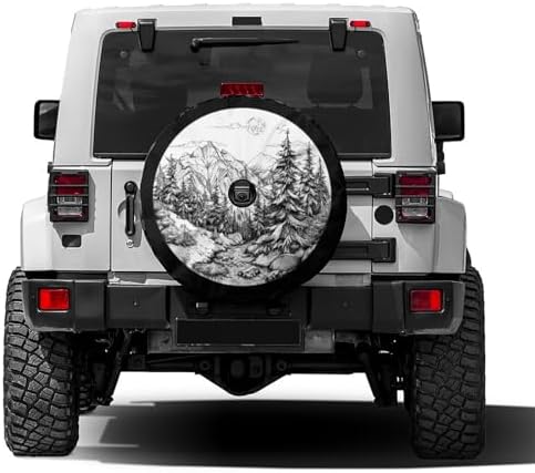 Natural Scene Landscape Spare Tire Cover by Foruidea