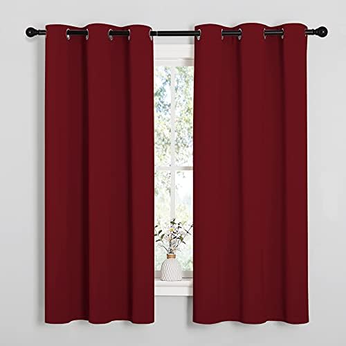 NICETOWN Burgundy Red Blackout Curtains by NICETOWN