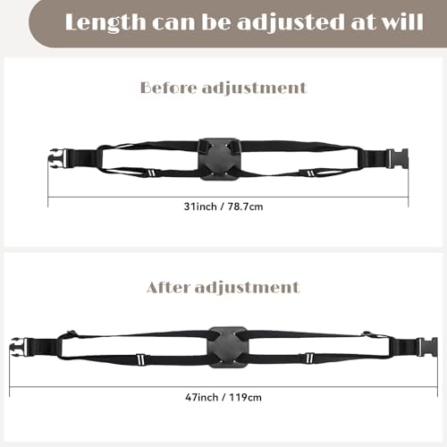 2 Pack Luggage Straps for Suitcases, Adjustable Elastic Travel Belt - Image 3
