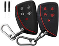 QBUC 2 Pcs Key Fob Cover for Chevy, 5 Buttons Silicone by QBUC