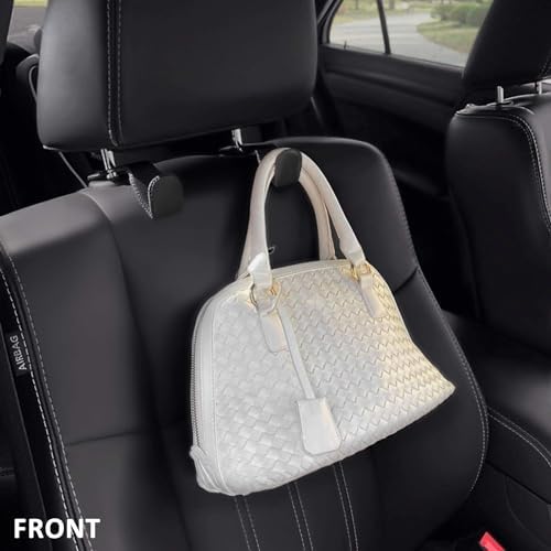 AMVOYOA Headrest Hooks for Purses and Bags, Car Back Seat Headrest Hanger - Image 2