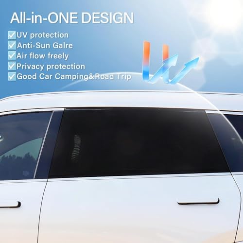 Upgraded Car Rear Side Window Shades, Breathable Mesh Stretch Window Covers - Image 3