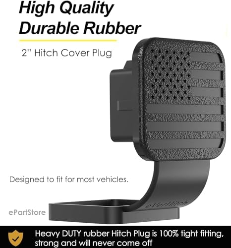 2" American Flag Trailer Hitch Cover Plug - Image 2